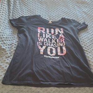 Kids Black Graphic T-Shirt